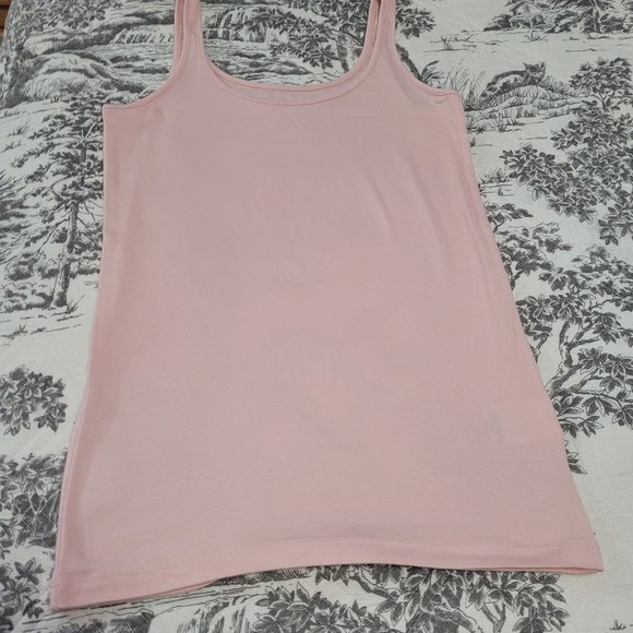 Lands' End Blush Cotton/Rayon Layering Tank Size Small
